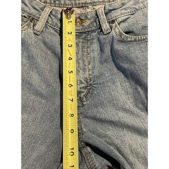 Aura Wrangler Womens regular Rise Blue Jeans Straight Light Wash 8R - Picture 7 of 10